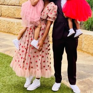 AUTHENTIC Lirika Matoshi Strawberry Tik Tok Dress